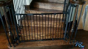 Baby Safety Gate Installation in Dallas, Fort Worth Texas by Infant House Baby Proofing Expert using No Holes Clamping System