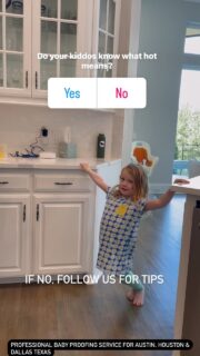 Sloan learned the hard way what “hot” means. Follow us for a better way and scroll to the bottom.

#infanthouse #babysafetytips #babysafety #babyproofingtime #timetobabyproof  #childproof  #toddlersafety #lifewithtoddlers #saferbaby #homesafety #toddlermom #safetytips  #timetobabyproof #childproofing101 #childsafetytips #childsafetyawareness #bestforbaby #preparingforbaby #babysafety #babyproof #babyproofing #helpingparents #newborn #newbaby #preventchildinjury #babyhealth #babyprep #momfriends  #toddlerlife #toddlerproof
I taught my kids by allowing them to feel the outside of a hot coffee mug. Their fingers turned red and they learned what hot means without a traumatic experience.