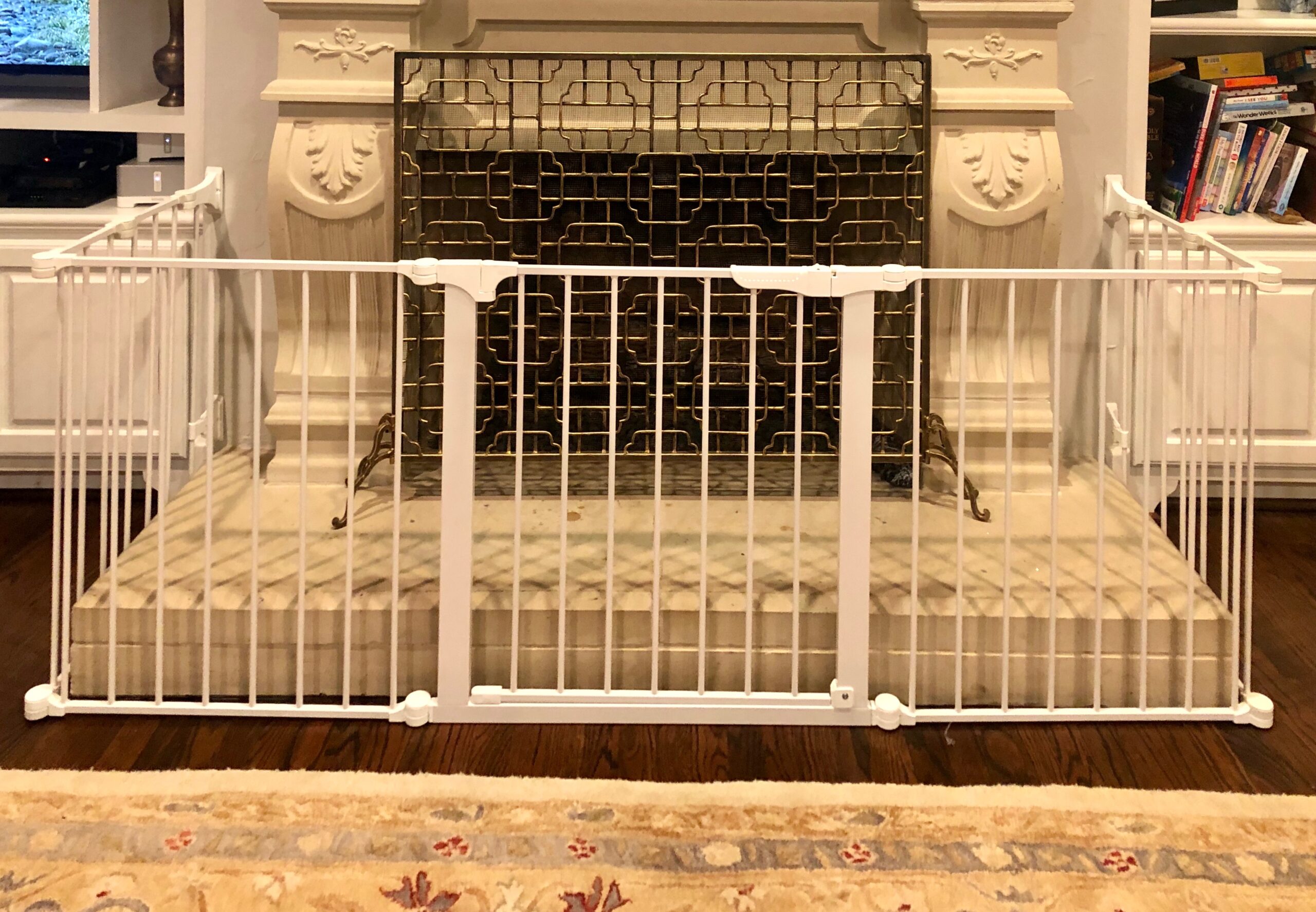 Fireplace child safety gates are available in black or white for your Greater Houston home.