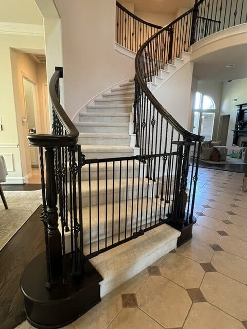 Professional baby gate installation in a home by Infant House